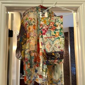 Johnny Was Silk Two Piece Set